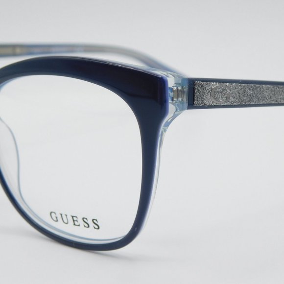 BRAND NEW GUESS GU2619 090 SHINY BLUE CAT EYE WOMEN'S EYEGLASSES 53-17-1… - Picture 4 of 11